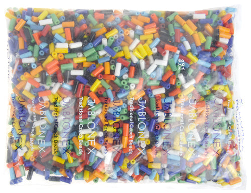 Czech Seed Beads 32/0 Multi Opaque Tubes Mix