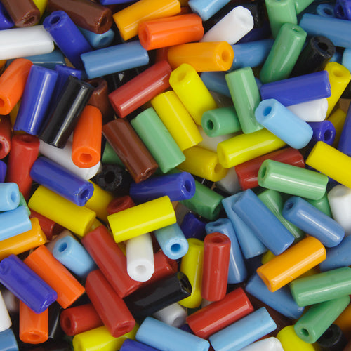 Czech Seed Beads 32/0 Multi Opaque Tubes Mix