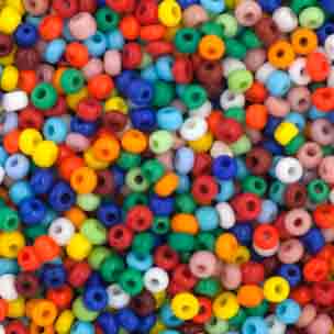 Czech Seed Beads 10/0 Opaque - Assorted Shades