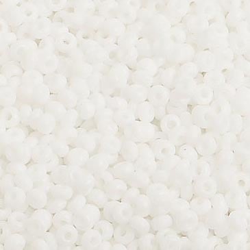 Czech Seed Beads 10/0 Opaque - White Shades