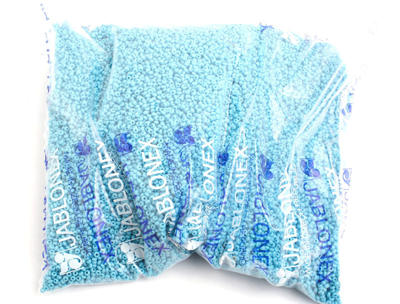 Czech Seed Beads 10/0 Opaque - Blue Shades