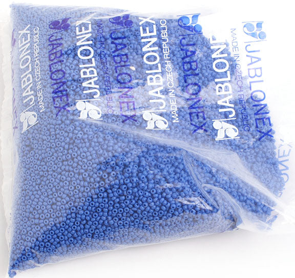 Czech Seed Beads 10/0 Opaque - Blue Shades