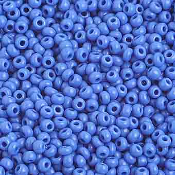 Czech Seed Beads 10/0 Opaque - Blue Shades
