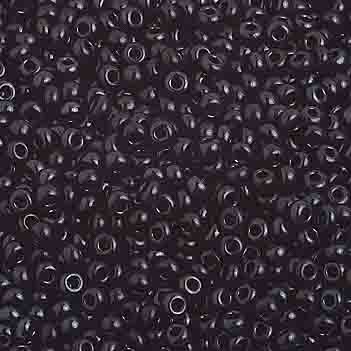 Czech Seed Beads 10/0 Opaque - Black/Grey Shades