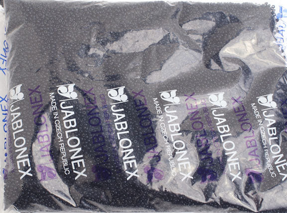 Czech Seed Beads 10/0 Opaque - Black/Grey Shades