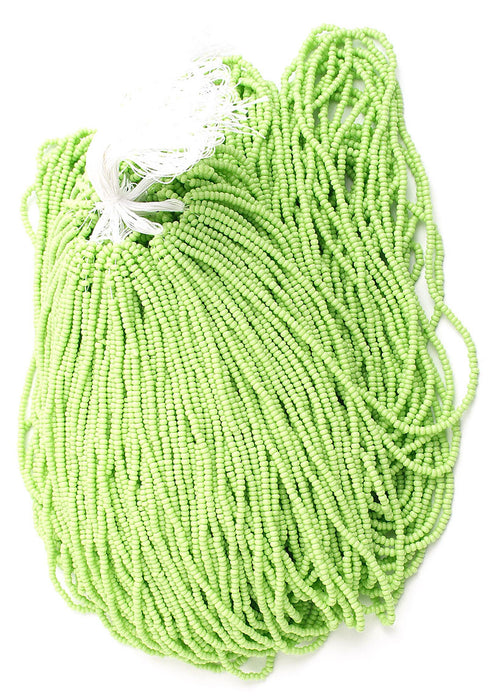 Czech Seed Beads 10/0 Opaque - Green Shades