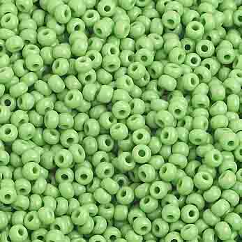 Czech Seed Beads 10/0 Opaque - Green Shades