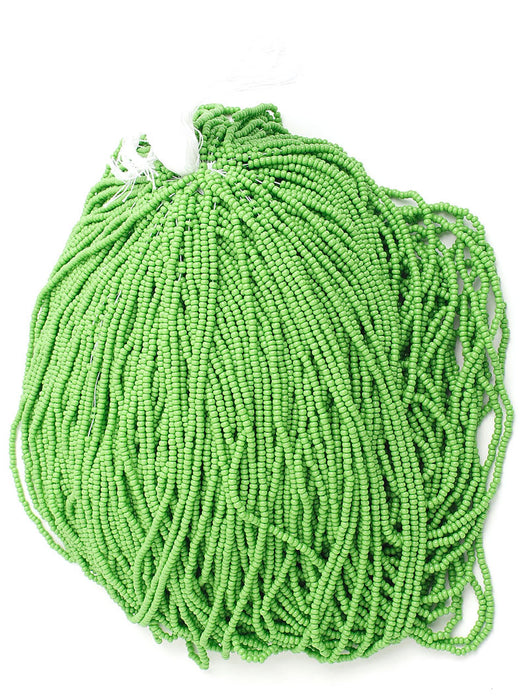Czech Seed Beads 10/0 Opaque - Green Shades