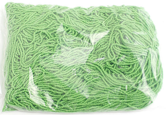 Czech Seed Beads 10/0 Opaque - Green Shades