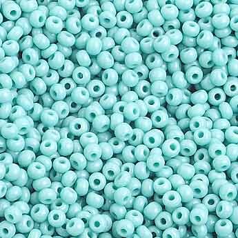 Czech Seed Beads 10/0 Opaque - Green Shades