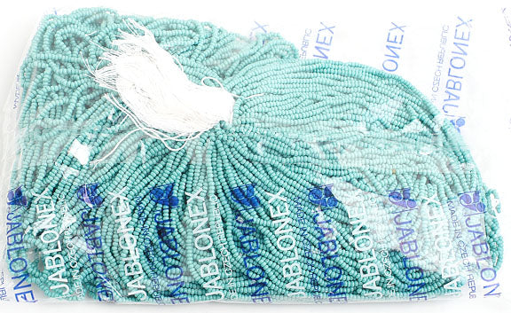 Czech Seed Beads 10/0 Opaque - Green Shades