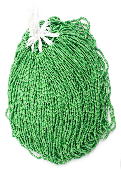 Czech Seed Beads 10/0 Opaque - Green Shades