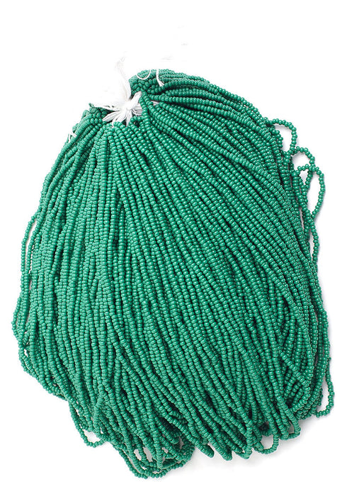 Czech Seed Beads 10/0 Opaque - Green Shades