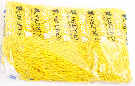 Czech Seed Beads 10/0 Opaque -Yellow/Orange Shades
