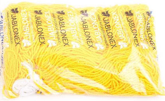 Czech Seed Beads 10/0 Opaque -Yellow/Orange Shades
