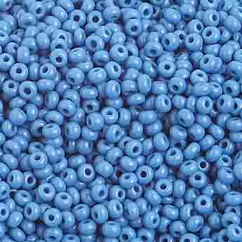 Czech Seed Beads 10/0 Opaque - Blue Shades