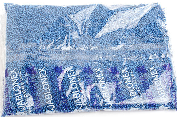 Czech Seed Beads 10/0 Opaque - Blue Shades
