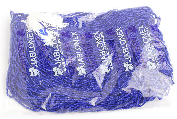 Czech Seed Beads 10/0 Opaque - Blue Shades