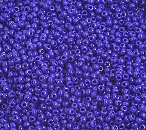 Czech Seed Beads 10/0 Opaque - Blue Shades