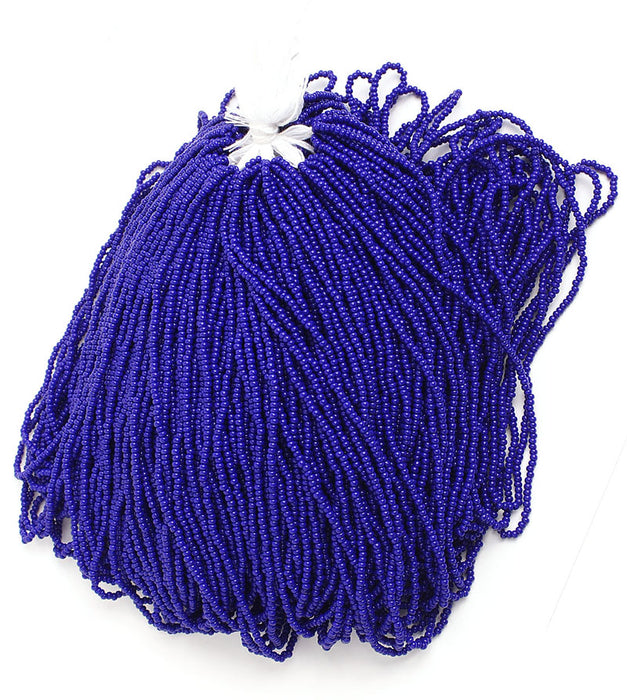 Czech Seed Beads 10/0 Opaque - Blue Shades