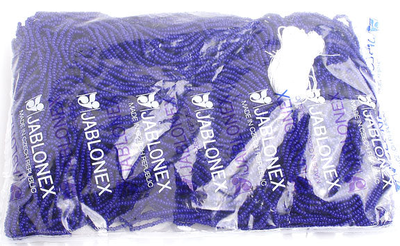 Czech Seed Beads 10/0 Opaque - Blue Shades