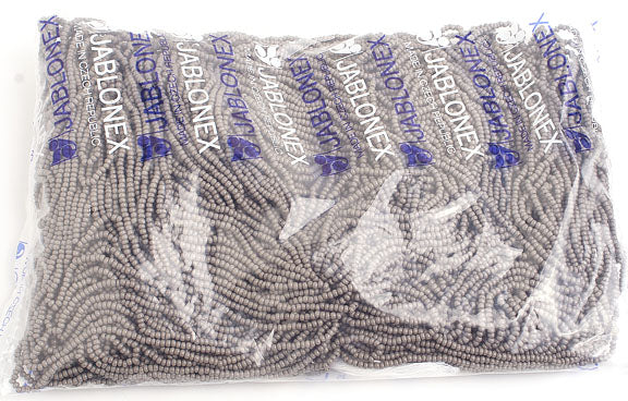 Czech Seed Beads 10/0 Opaque - Black/Grey Shades