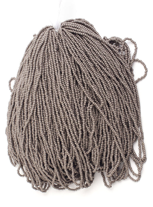 Czech Seed Beads 10/0 Opaque - Black/Grey Shades