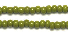 Czech Seed Beads 10/0 Opaque - Green Shades