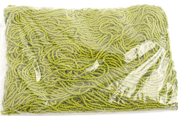 Czech Seed Beads 10/0 Opaque - Green Shades