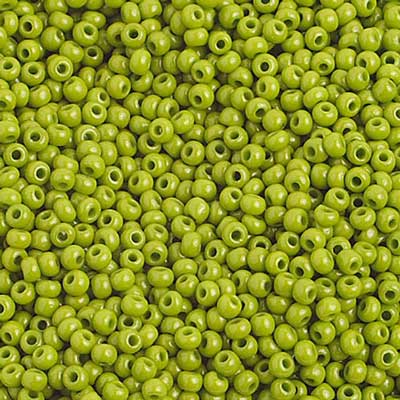 Czech Seed Beads 10/0 Opaque - Green Shades