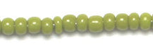 Czech Seed Beads 10/0 Opaque - Green Shades