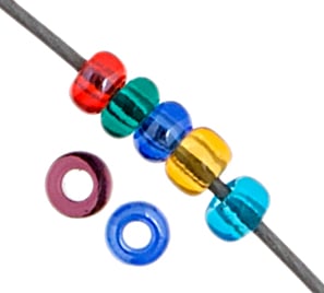 Czech Seed Beads 10/0 Transparent - Multi Shades