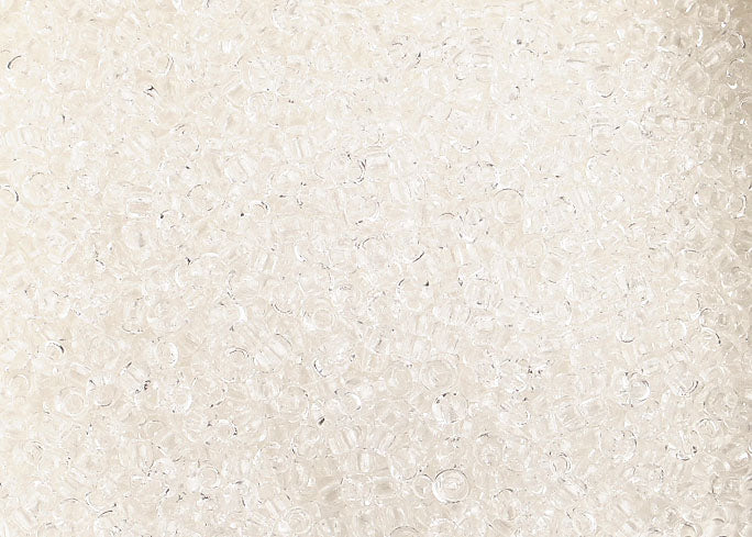 Czech Seed Beads 10/0 Transparent - Crystal/Grey Shades