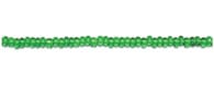 Czech Seed Beads 10/0 Transparent - Green Shades