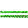 Czech Seed Beads 10/0 Transparent - Green Shades
