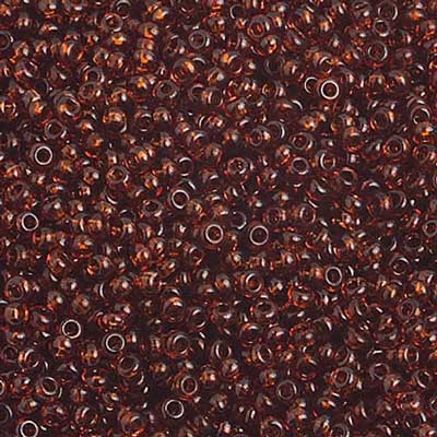 Czech Seed Beads 10/0 Transparent - Brown Shades