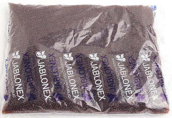 Czech Seed Beads 10/0 Transparent - Brown Shades