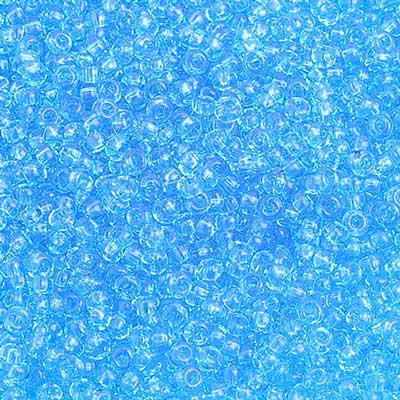 Czech Seed Beads 10/0 Transparent - Blue Shades