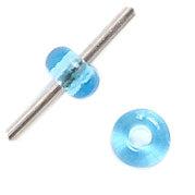 Czech Seed Beads 10/0 Transparent - Blue Shades