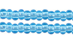 Czech Seed Beads 10/0 Transparent - Blue Shades