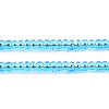 Czech Seed Beads 10/0 Transparent - Blue Shades