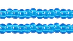 Czech Seed Beads 10/0 Transparent - Blue Shades