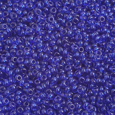 Czech Seed Beads 10/0 Transparent - Blue Shades