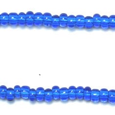 Czech Seed Beads 10/0 Transparent - Blue Shades
