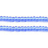 Czech Seed Beads 10/0 Transparent - Blue Shades
