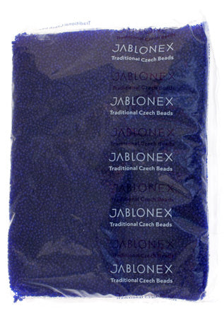 Czech Seed Beads 10/0 Transparent - Blue Shades