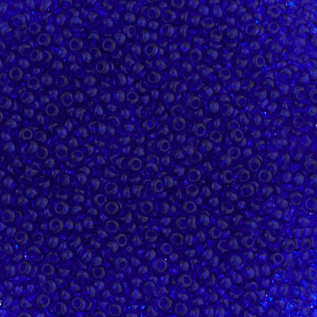 Czech Seed Beads 10/0 Transparent - Blue Shades