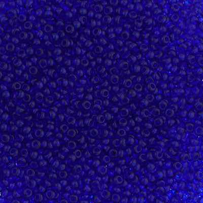 Czech Seed Beads 10/0 Transparent - Blue Shades