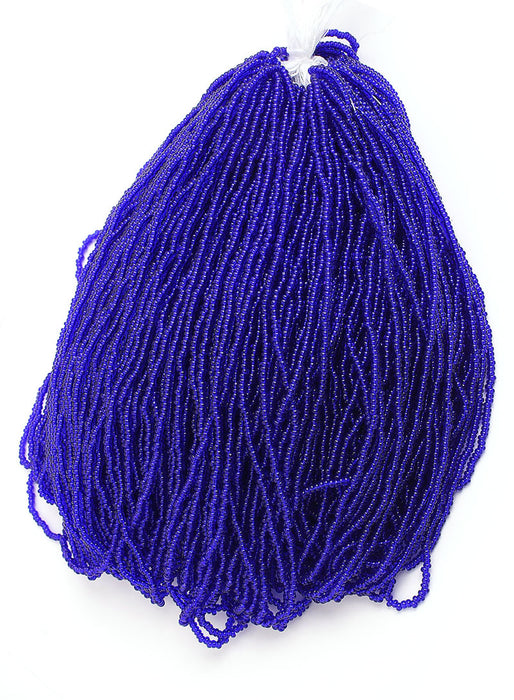 Czech Seed Beads 10/0 Transparent - Blue Shades