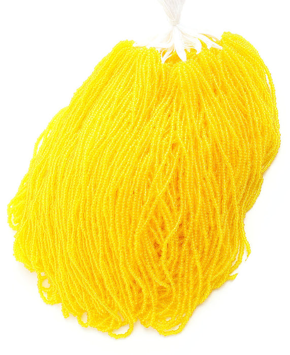 Czech Seed Beads 10/0 Transparent - Yellow/Orange Shades